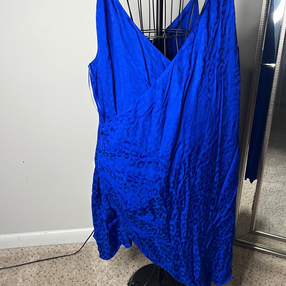NWT blue leopard print cushnie x target dress